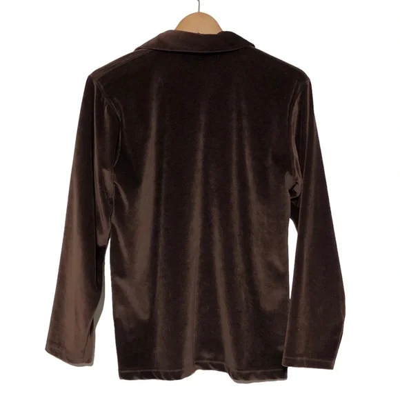 Vintage 70’s Velour Collared Shirt - Picture 3 of 9